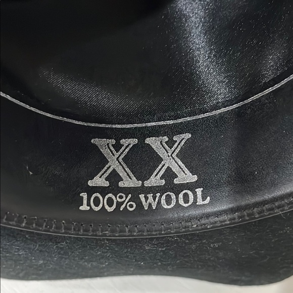 Justin By Milano Hat Co XX 58/7 1/4 Black 100% Wool Authentic Western Headwear - Picture 12 of 12